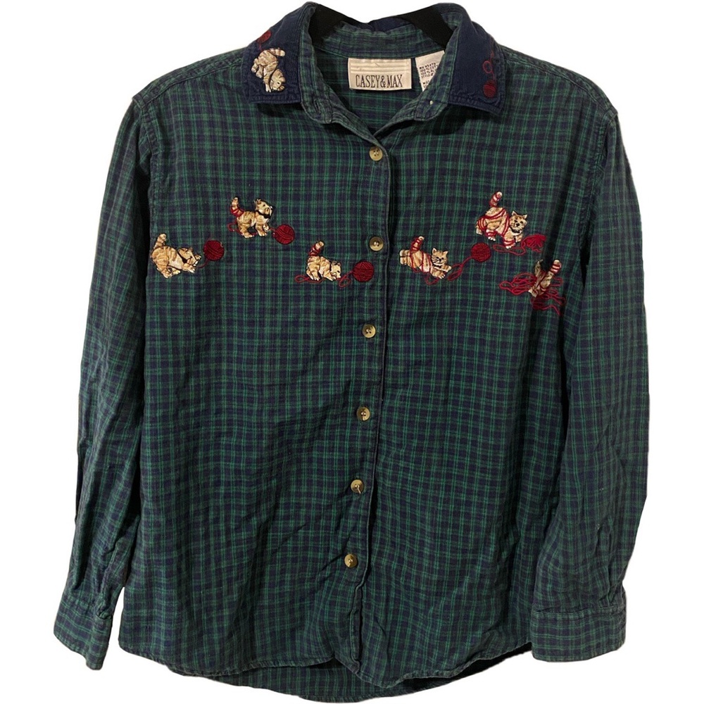 vintage kittens flannel